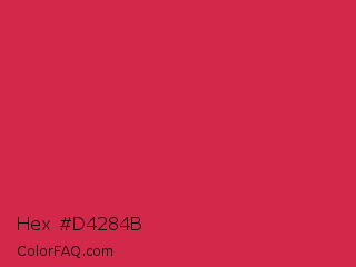 Hex #d4284b Color Image