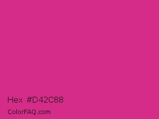 Hex #d42c88 Color Image