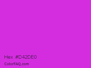 Hex #d42de0 Color Image