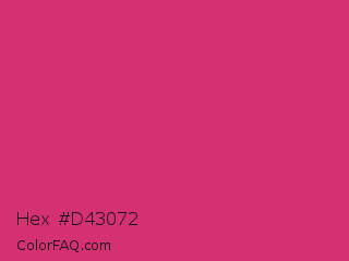 Hex #d43072 Color Image