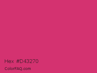 Hex #d43270 Color Image