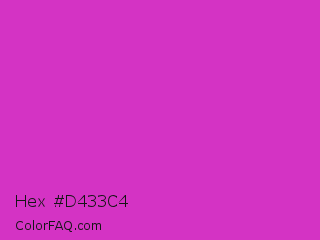 Hex #d433c4 Color Image