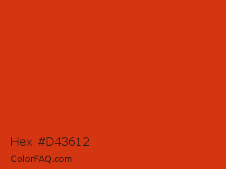 Hex #d43612 Color Image