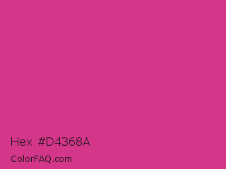 Hex #d4368a Color Image