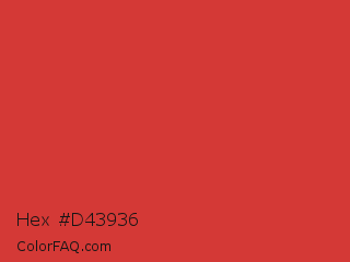 Hex #d43936 Color Image
