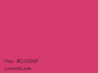 Hex #d4396f Color Image