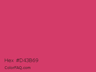 Hex #d43b69 Color Image
