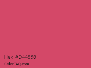 Hex #d44868 Color Image