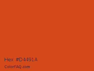 Hex #d4491a Color Image