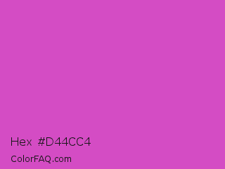 Hex #d44cc4 Color Image