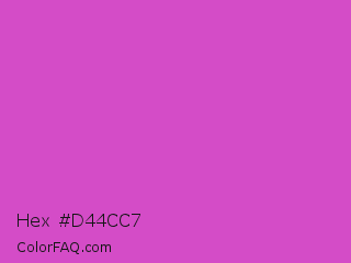 Hex #d44cc7 Color Image