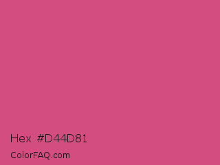 Hex #d44d81 Color Image