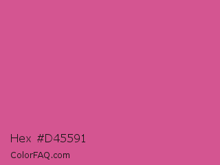 Hex #d45591 Color Image