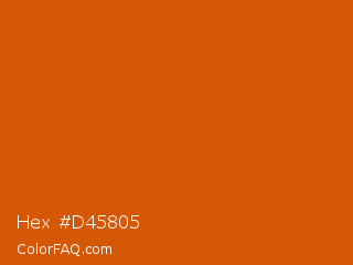 Hex #d45805 Color Image