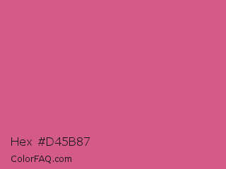 Hex #d45b87 Color Image
