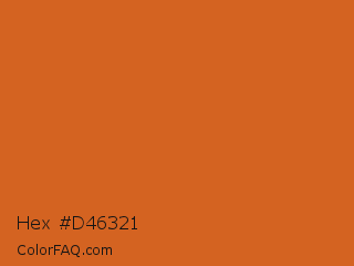 Hex #d46321 Color Image