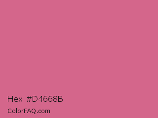 Hex #d4668b Color Image