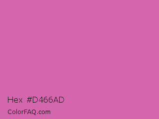 Hex #d466ad Color Image