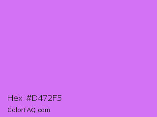 Hex #d472f5 Color Image