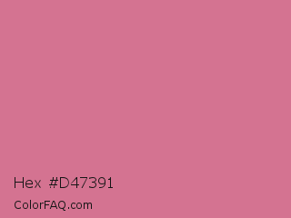 Hex #d47391 Color Image