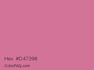 Hex #d47398 Color Image