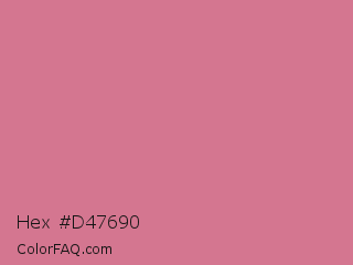 Hex #d47690 Color Image