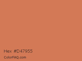 Hex #d47955 Color Image