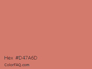 Hex #d47a6d Color Image