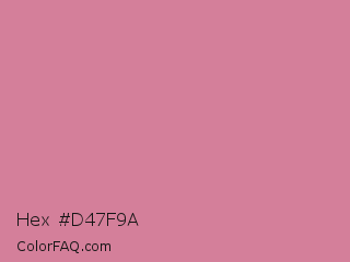 Hex #d47f9a Color Image