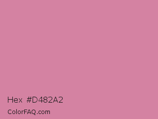 Hex #d482a2 Color Image