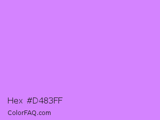 Hex #d483ff Color Image