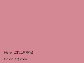 Hex #d48894 Color Image