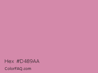 Hex #d489aa Color Image