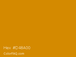Hex #d48a00 Color Image