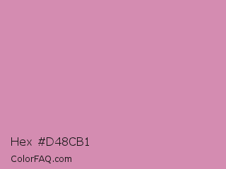 Hex #d48cb1 Color Image