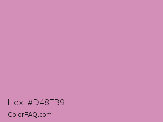 Hex #d48fb9 Color Image