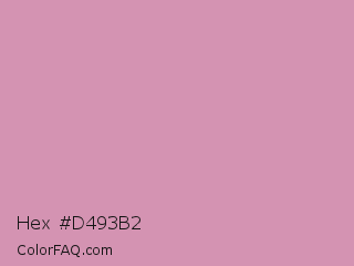 Hex #d493b2 Color Image