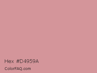 Hex #d4959a Color Image