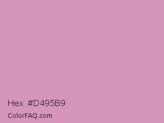 Hex #d495b9 Color Image