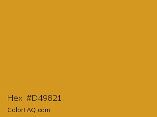 Hex #d49821 Color Image