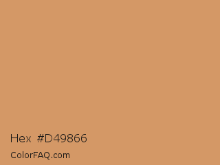 Hex #d49866 Color Image