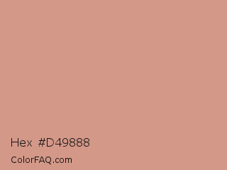 Hex #d49888 Color Image