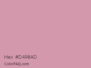 Hex #d498ad Color Image
