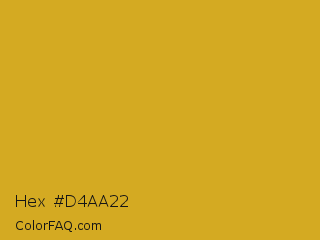 Hex #d4aa22 Color Image
