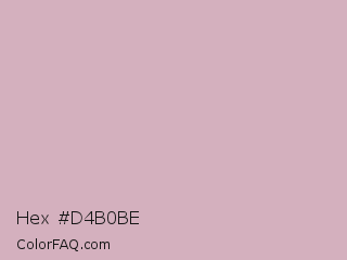 Hex #d4b0be Color Image