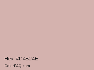 Hex #d4b2ae Color Image