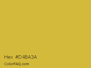 Hex #d4ba3a Color Image