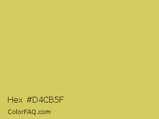 Hex #d4cb5f Color Image