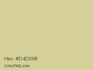 Hex #d4d098 Color Image