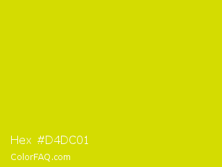 Hex #d4dc01 Color Image